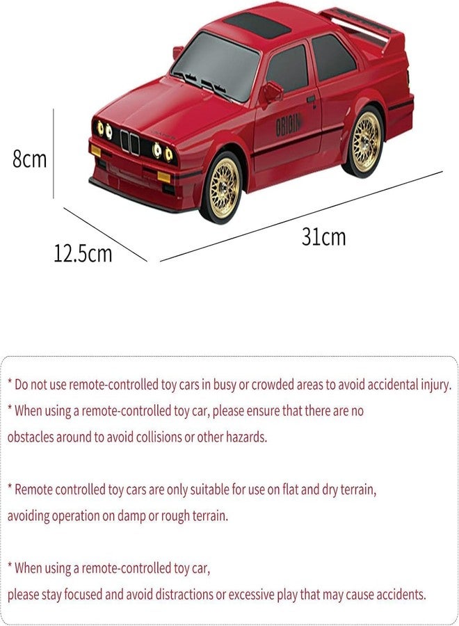 RABJET Remote Controlled Car 1/16 Scale RC Drift Car 2.4GHz 4WD High Speed 30+km/h Classic Vehicle with LED Lights Drifting Tires Racing Vehicle Toys for Adults Boys, Batteries Gifts - Image 5